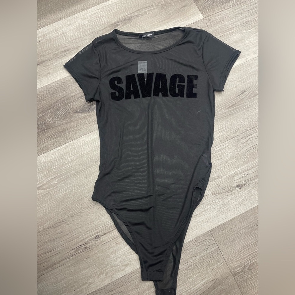 Mesh Savage Bodysuit‎ Fashion Nova
